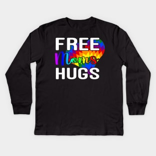Free Mom Hugs T Shirt Rainbow Pride LGBT Shirt Gifts Tee Kids Long Sleeve T-Shirt